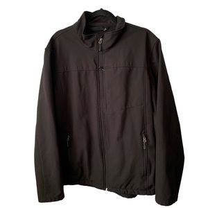 Swiss tech black windbreaker jacket XL
